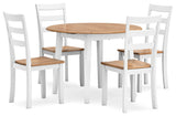 Gesthaven Dining Set (Up to 4 Barstools)