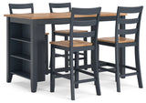Gesthaven Dining Set (Up to 4 Barstools)