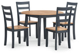 Gesthaven Dining Set (Up to 4 Barstools)