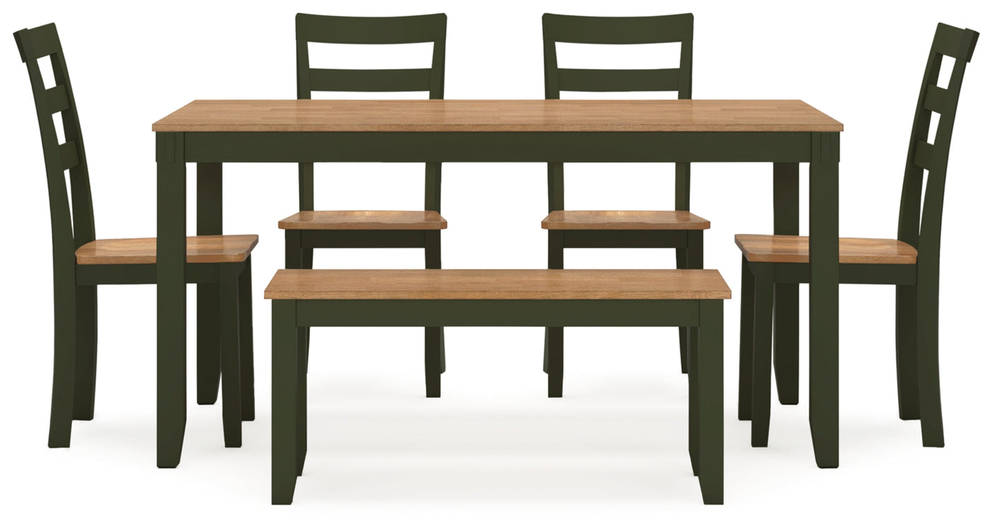 Gesthaven Dining Set (Up to 4 Barstools)