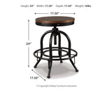 Valebeck Swivel Barstool (Set of 2)