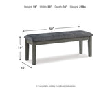 Hallanden Large Upholstered Dining Room Bench