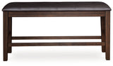 Haddigan DBL Counter Upholstered Bench