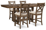 Moriville Dining Set (Up to 6 Barstools)