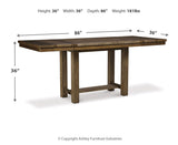 Moriville Dining Set (Up to 6 Barstools)