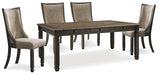 Tyler Creek Dining Set (Up to 6 Barstools)