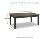 Tyler Creek Dining Set (Up to 6 Barstools)