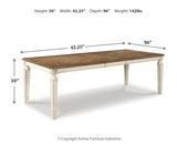 Realyn RECT Dining Room Extension Table