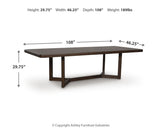 Kendamor RECT Dining Room Extension Table