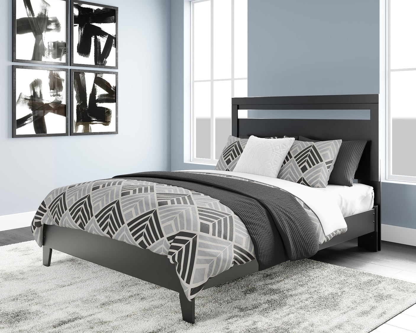 Finch Panel Platform Bed