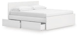 Onita Panel Platform Bed with 2 Side Storage