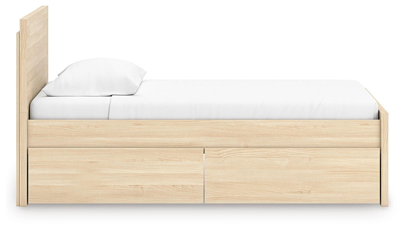 Onita Panel Platform Bed with 1 Side Storage