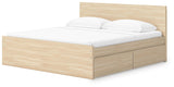 Onita Panel Platform Bed with 2 Side Storage