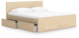 Onita Panel Platform Bed with 2 Side Storage