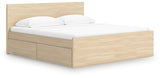 Onita Panel Platform Bed with 2 Side Storage