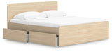 Onita Panel Platform Bed with 1 Side Storage