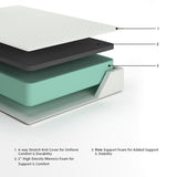 Chime 12 Inch Memory Foam Mattresses