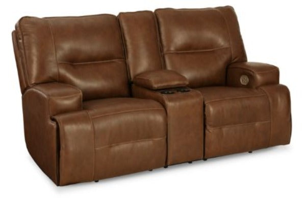 Frankie Leather Loveseat