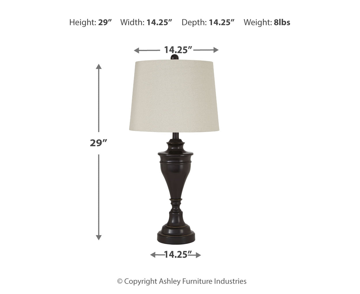 Darlita Metal Table Lamp