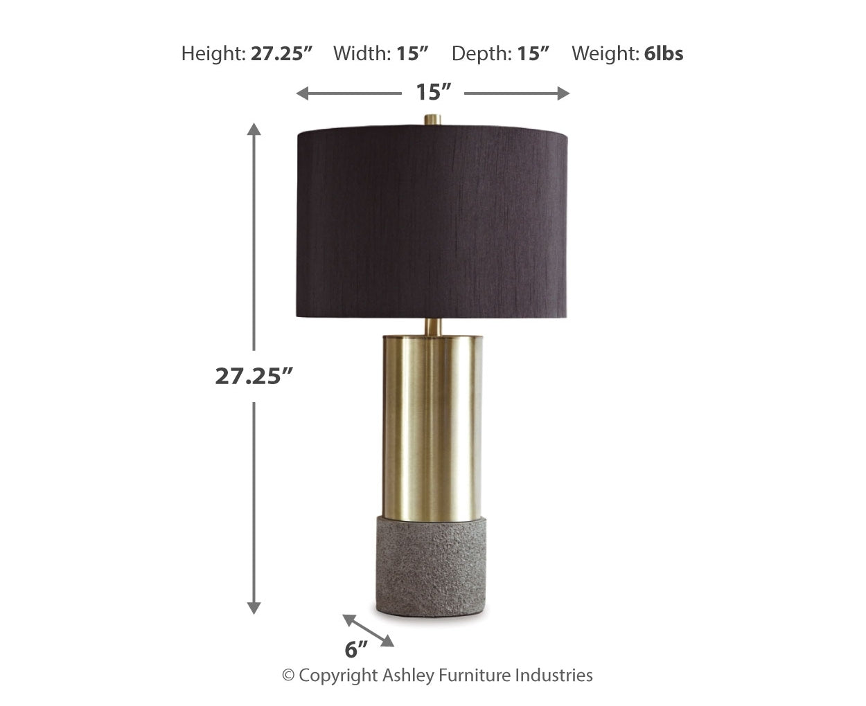 Jacek Metal Table Lamp