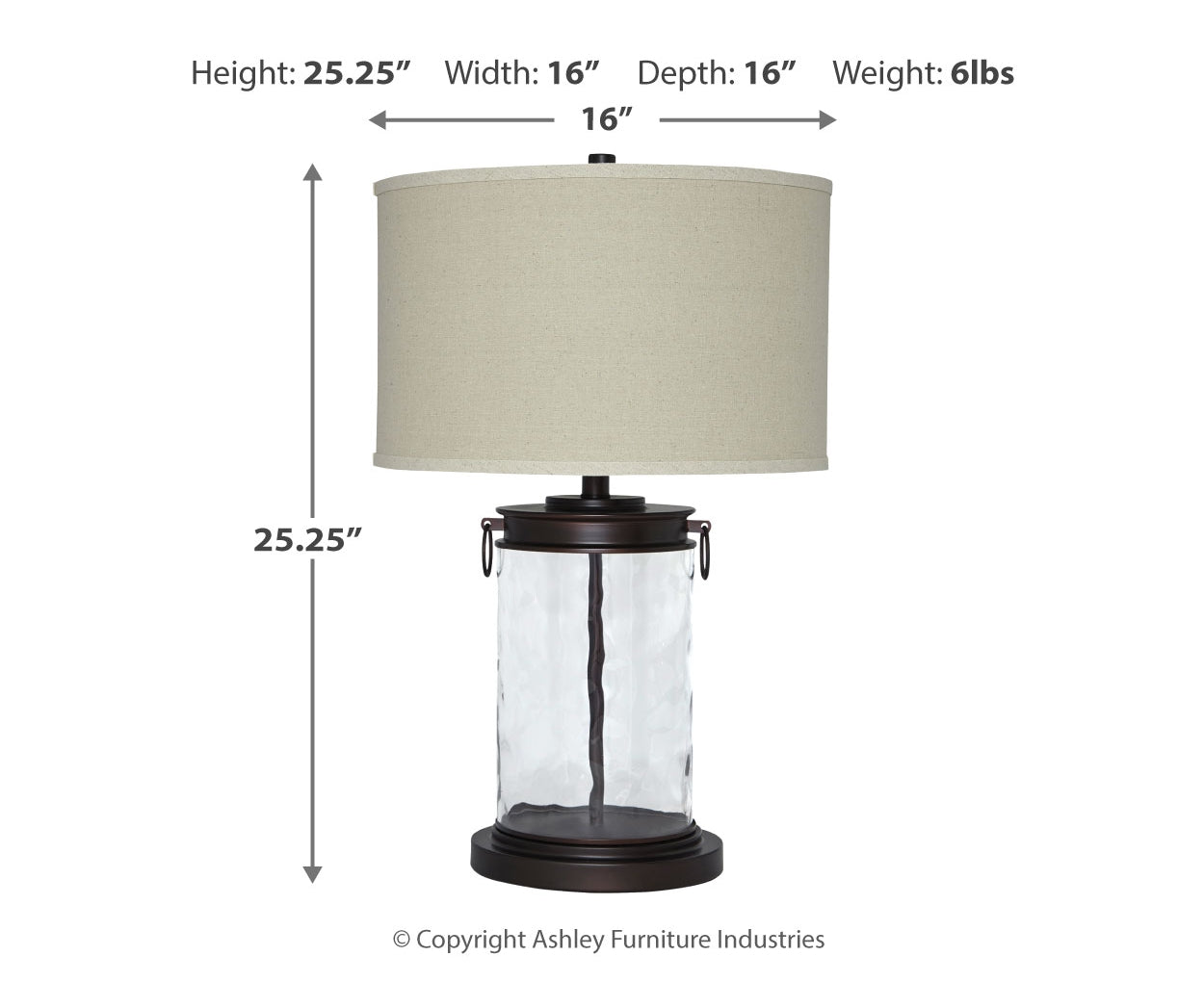 Tailynn Glass Table Lamp
