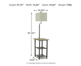 Shianne Metal Tray Lamp