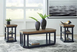 Landocken Coffee Table w/ 2 End Tables