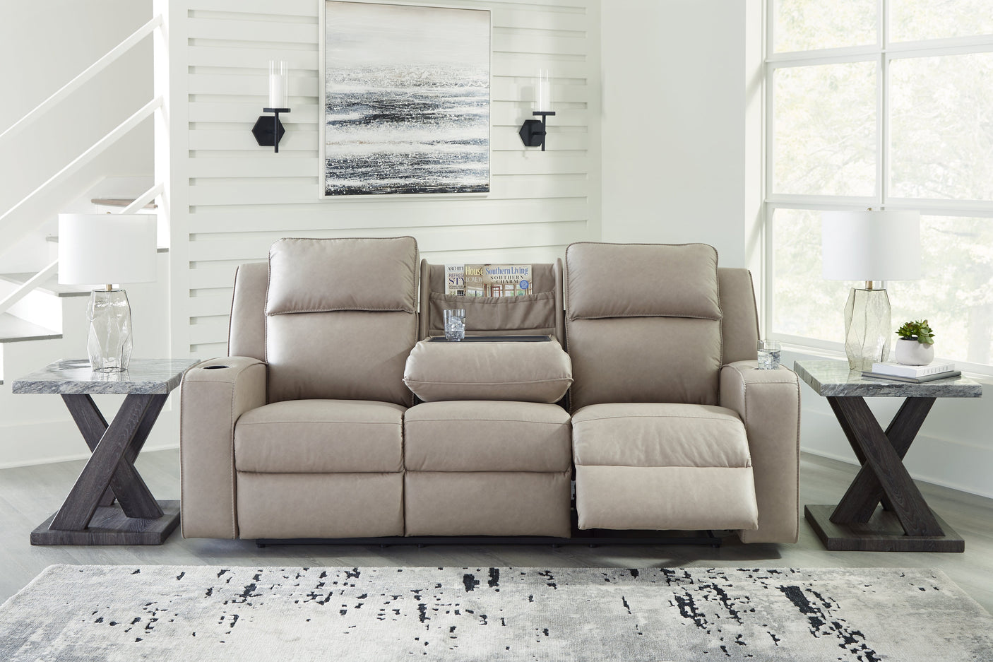 Lavi Sofa w/ dropdown Table