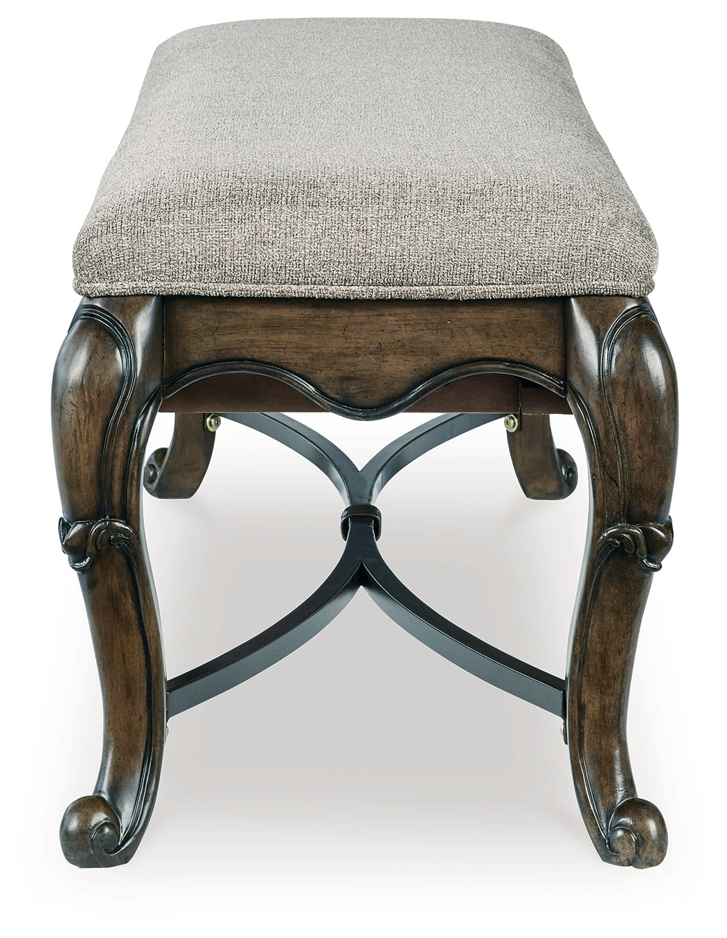 Queen Ann Upholstered Storage Bench