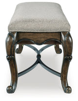 Queen Ann Upholstered Storage Bench