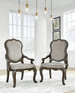 Queen Ann Arm Chair (Set of 2)