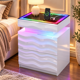 Nora Wave LED Nightstand