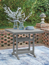 Ross Cove Square Counter Table with Umbrella Option