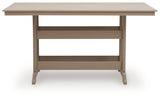 Sandy Dune RECT COUNTER TABLE with Umbrella Option
