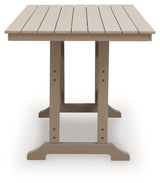 Sandy Dune RECT COUNTER TABLE with Umbrella Option
