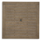 Aria Plains Square Dining Table with Umbrella Option