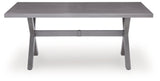 Dillon Beach RECT Dining Table with Umbrella Option