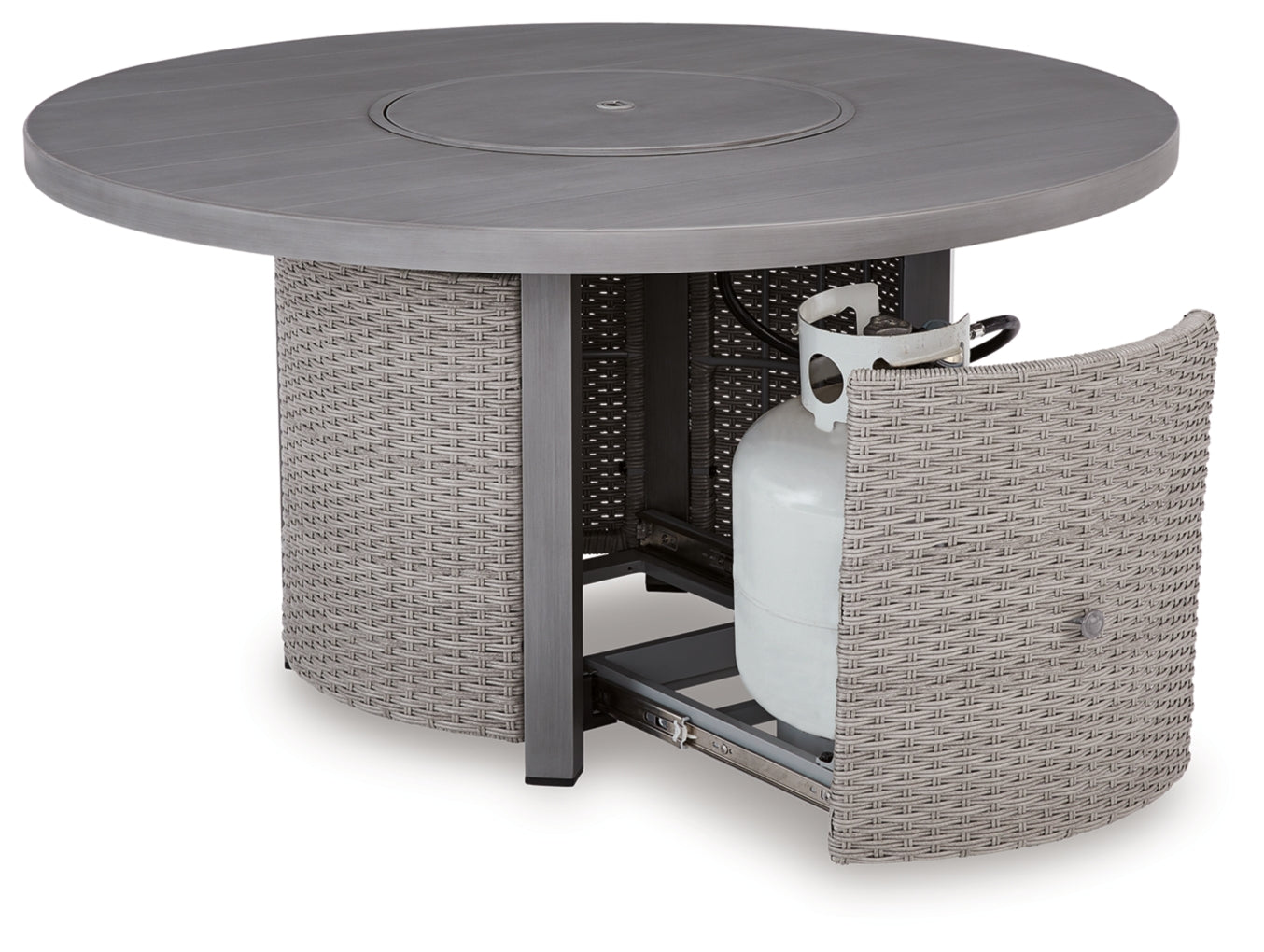 Dillon Beach Round Fire Pit Table