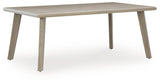 Carisbo RECT Dining Table with Umbrella Option