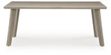 Carisbo RECT Dining Table with Umbrella Option