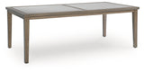 Rainier Ranch RECT Dining Table with Umbrella Option