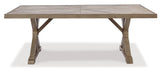 Beachcroft RECT Dining Table with Umbrella Option
