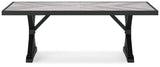 Beachcroft RECT Dining Table with Umbrella Option
