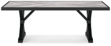 Beachcroft RECT Dining Table with Umbrella Option