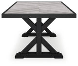 Beachcroft RECT Dining Table with Umbrella Option
