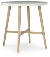 Seton Creek Round Bar Table with Umbrella Option
