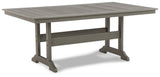 Visola RECT Dining Table with Umbrella Option