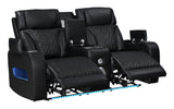 Zen Sofa, Loveseat & FREE Recliner - Black