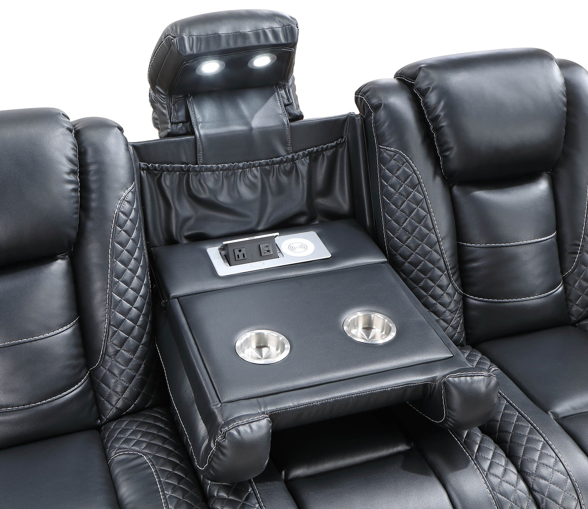 Alvino Sectional - Black