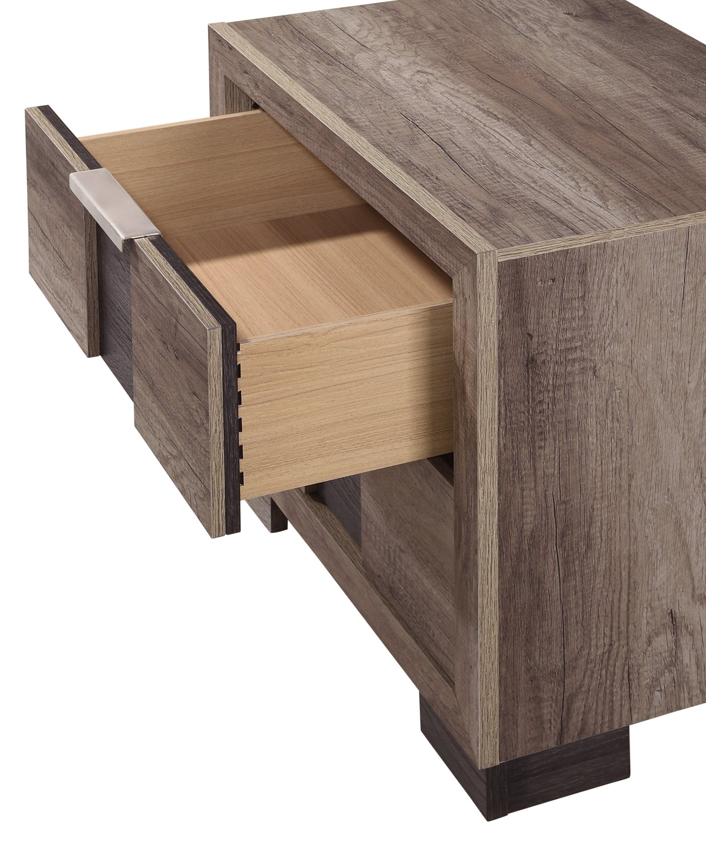 Rangley Nightstand - Grey/Brown